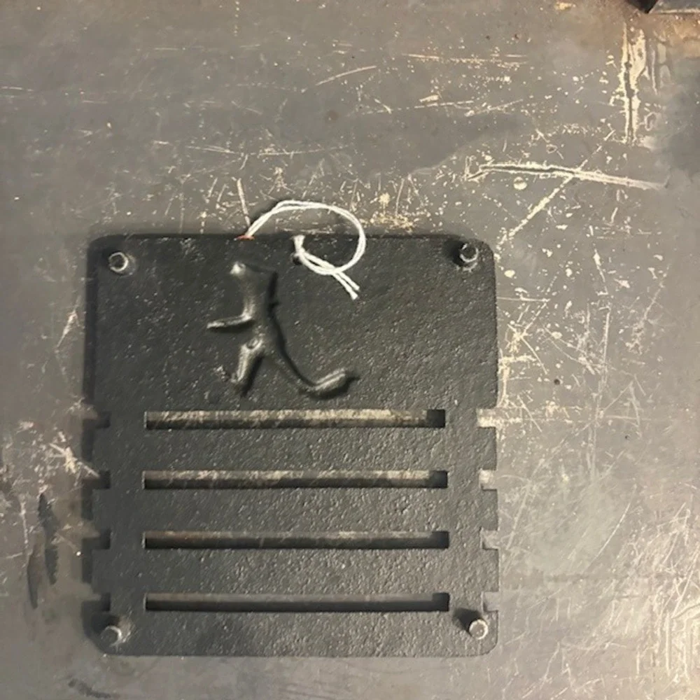 Vintage Cast‎ Iron Marriage Humor Wall Plaque Sign Suffering Trivet Mid Century